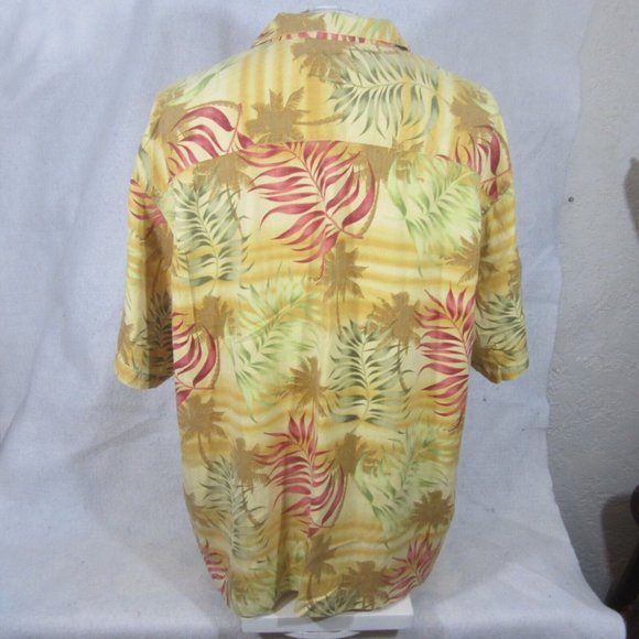 Tommy Bahama vtg Men Hawaiian camp shirt p2p 29" XXL aloha luau tropical silk - Picture 6 of 9